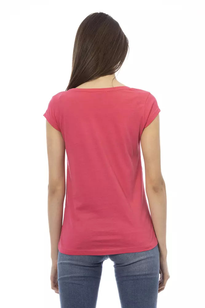 Pink Short Sleeve Fashion Tee