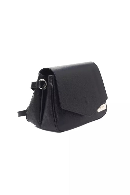 Elegant Black Leather Shoulder Bag