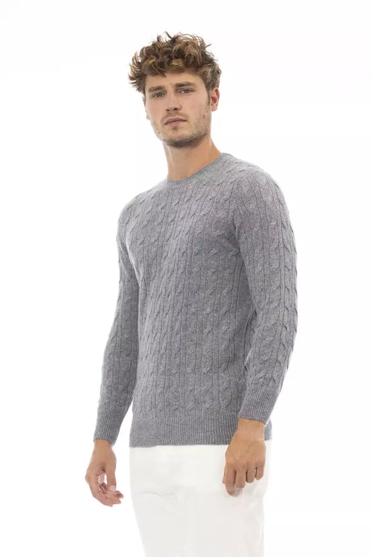 Exquisite Gray Crewneck Sweater