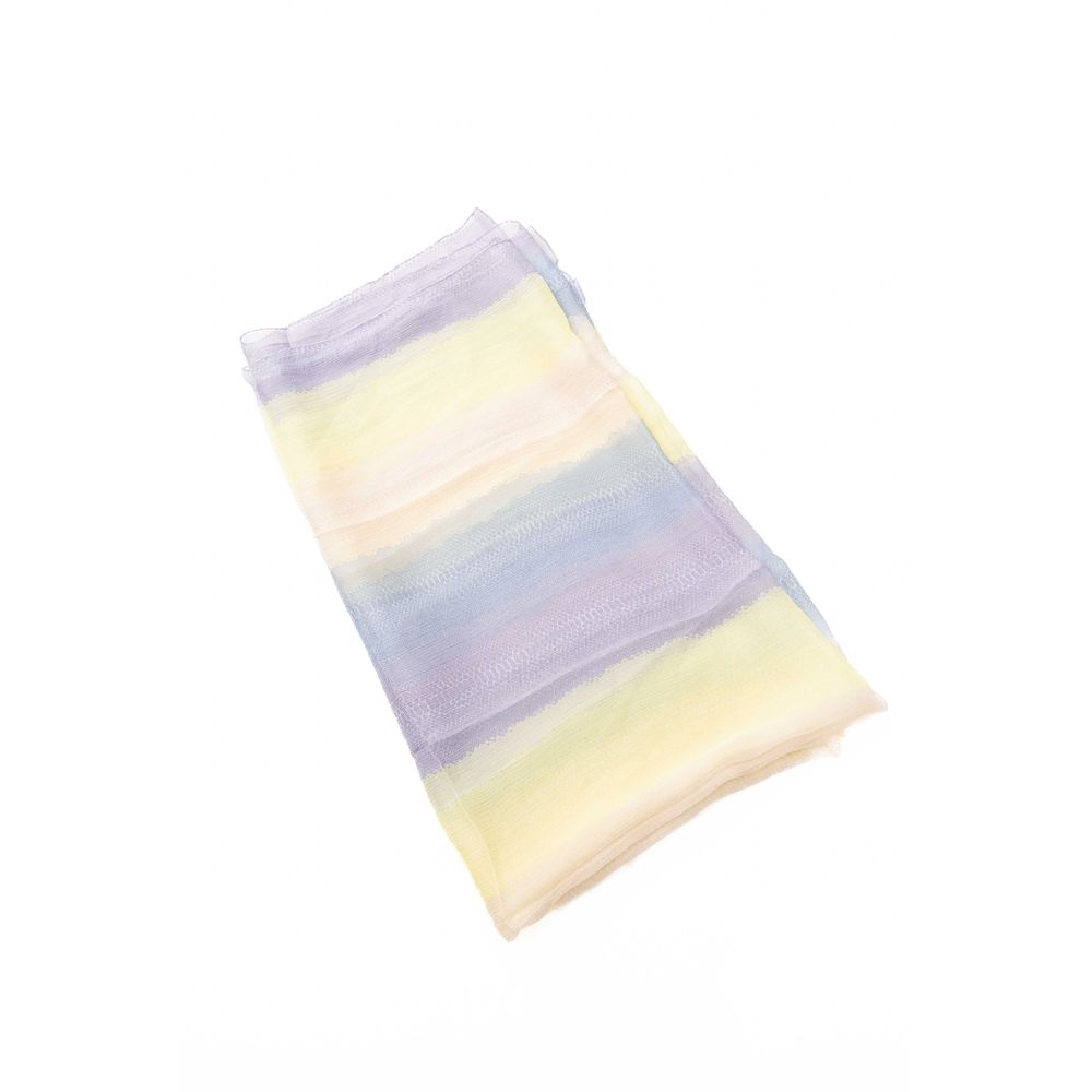 Elegant Multicolor Silk Scarf