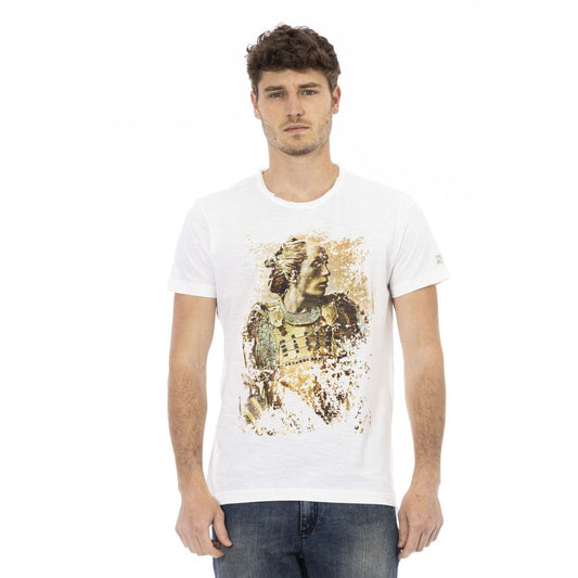 Elegant White Tee with Signature Print