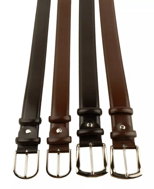 Elegant Milano Leather Belt Quartet