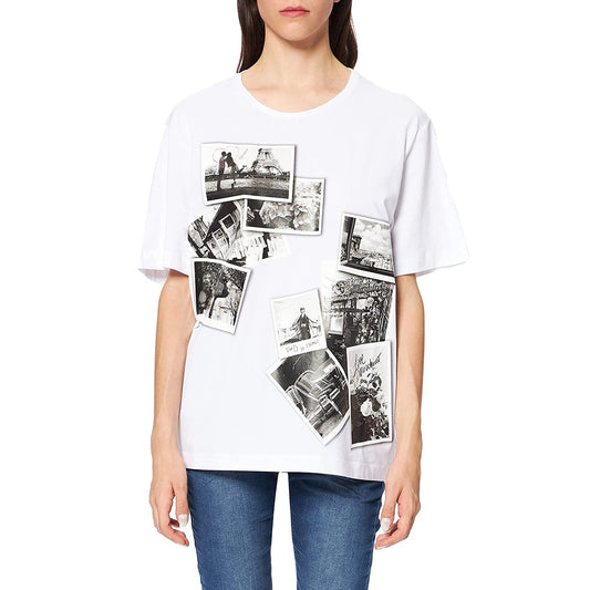 Chic Oversized Photo Print Tee