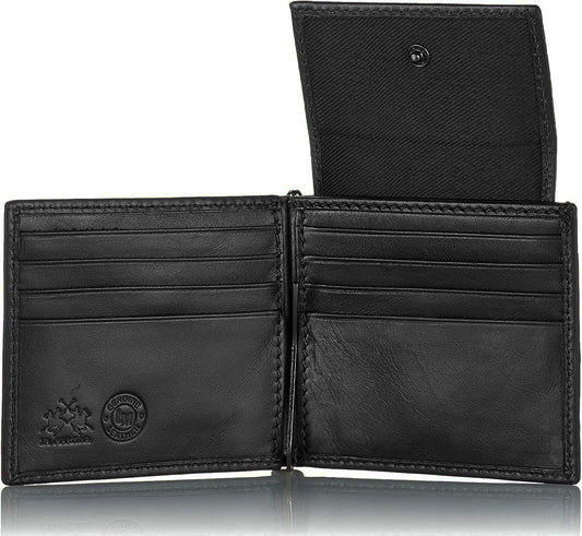 Sleek Black Luxury Leather Wallet