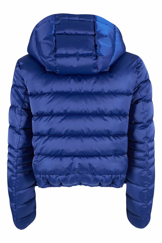 Chic Zippered Short Down Jacket with Hood