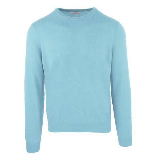 Sky Blue Luxe Cashmere-Wool Blend Sweater