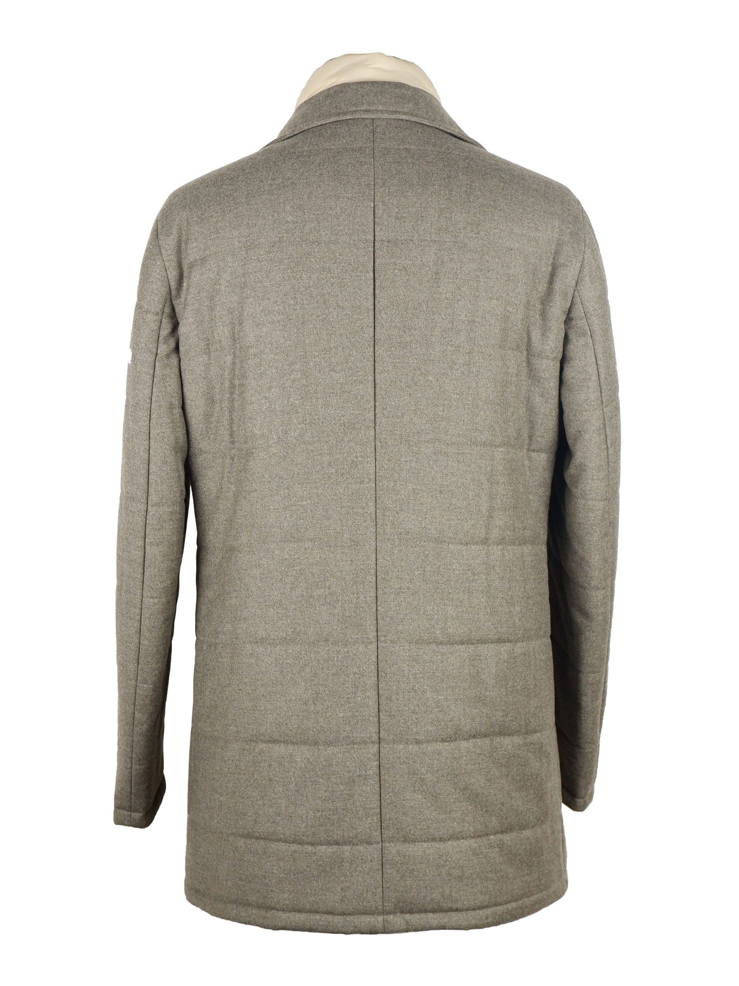 Elegant Gray Wool-Cashmere Jacket