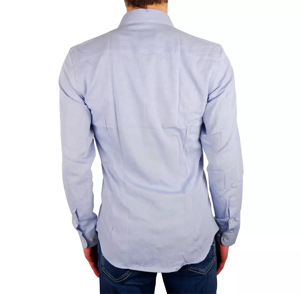 Elegant Milano Light Blue Oxford Shirt