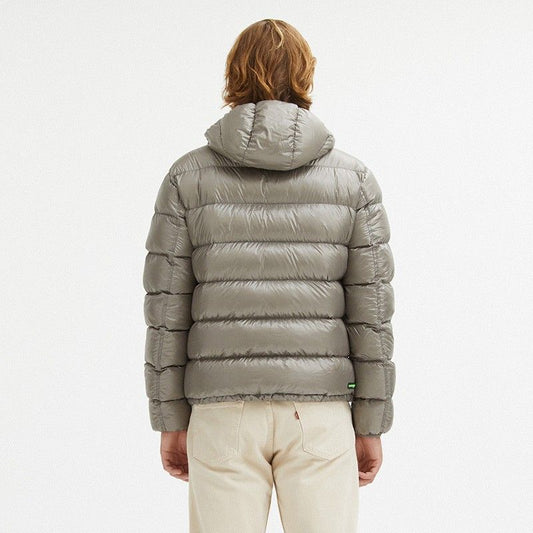 Reversible Hooded Jacket in Dove Grey and Brown