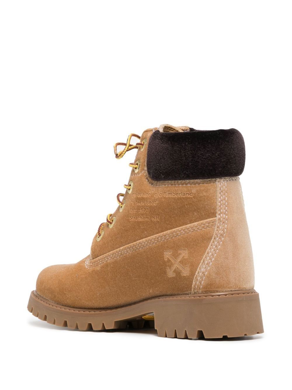 Beige Leather Iconic Design Boots