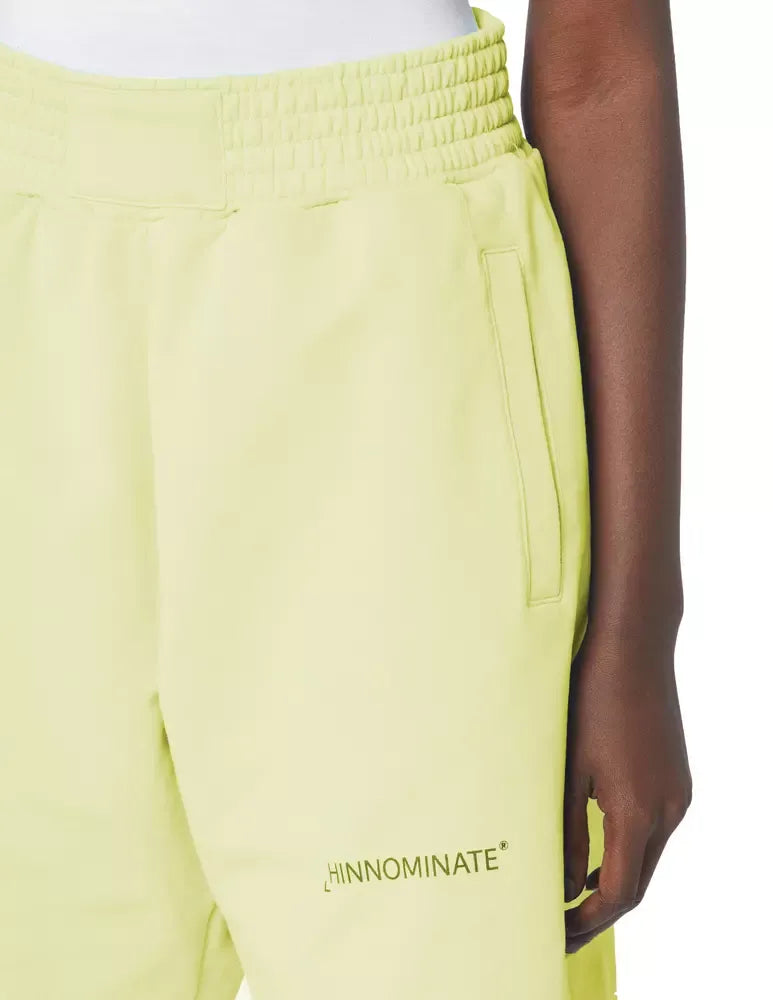 Chic Summer Cotton Bermuda Shorts in Sunshine Yellow