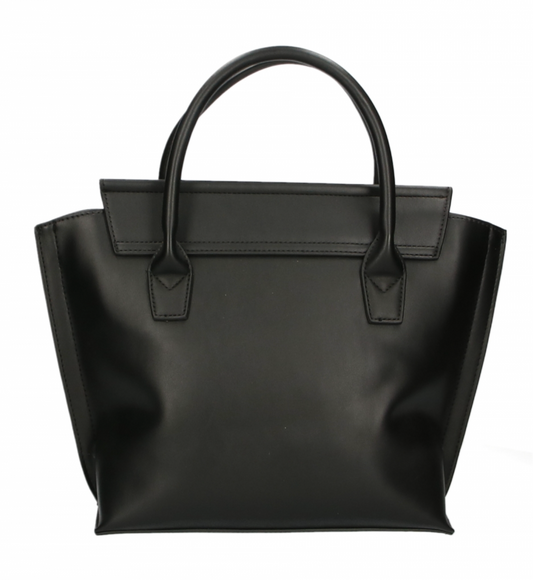 Elegant Black Magnetic Handbag