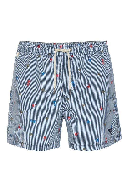 Beachside Elegance Light Blue Shorts