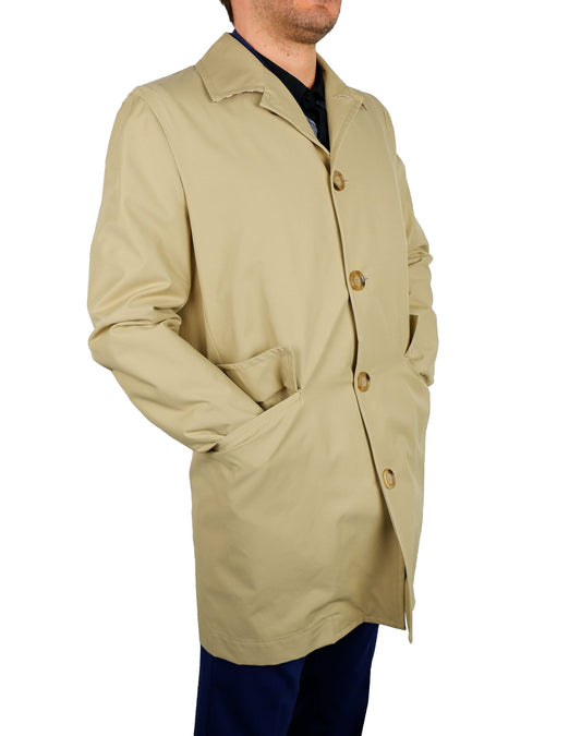 Classic Beige Trench Coat - Timeless Elegance