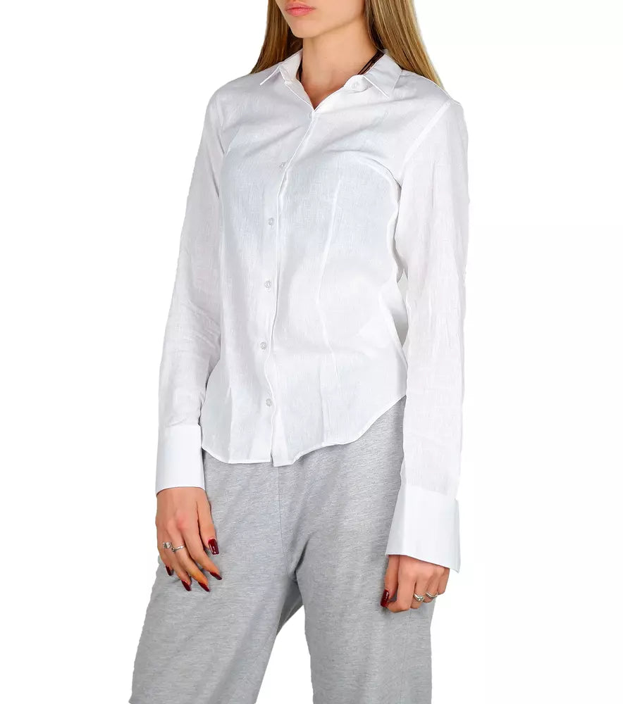 Chic Milanese Cotton-Linen Summer Shirt