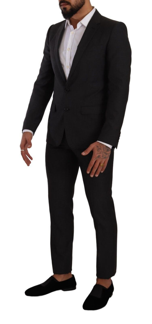 Black MARTINI Single Breasted 2 Piece Suit