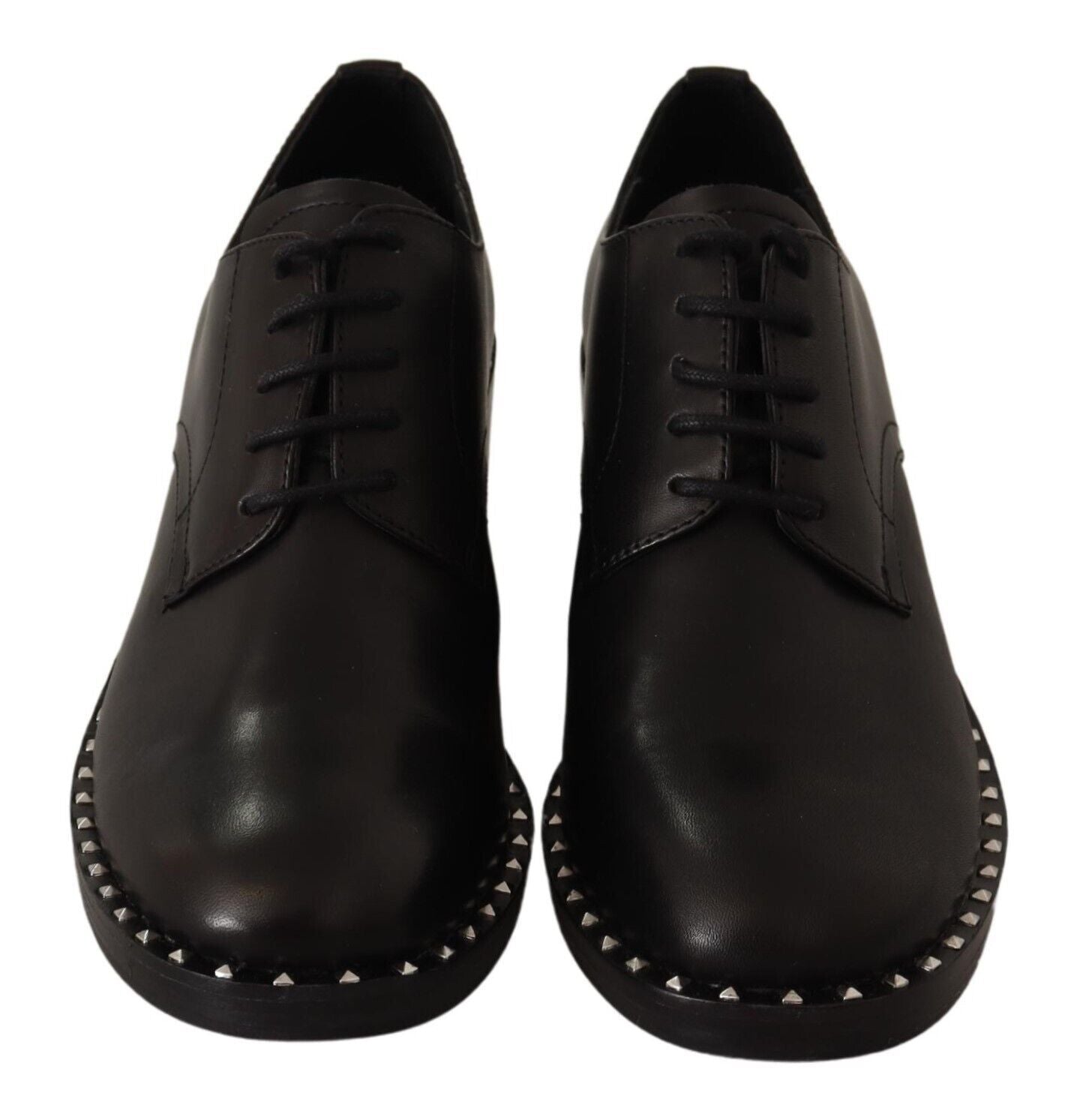 Studded Oxford Elegance Leather Heels