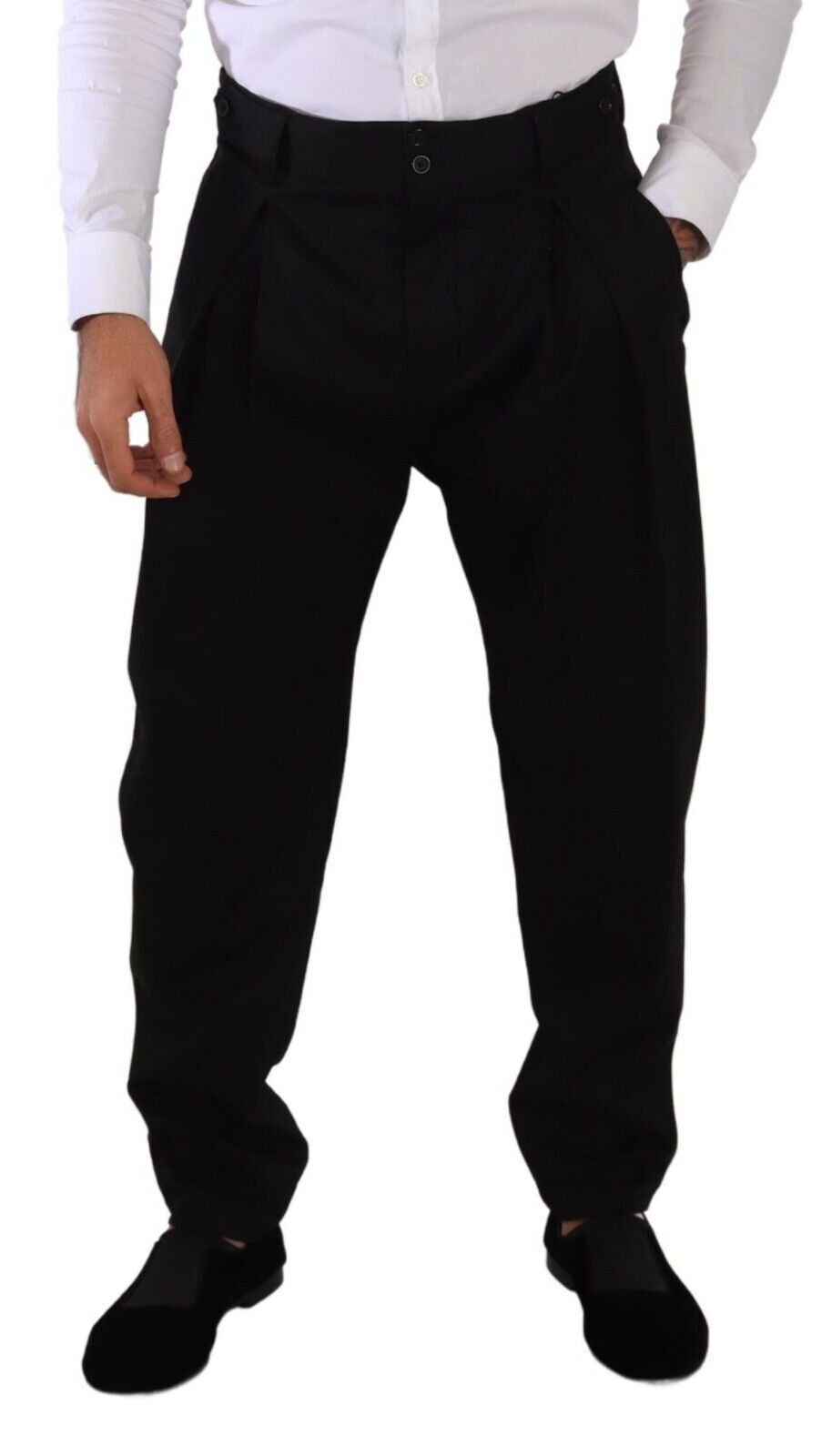 Elegant Slim-Fit Cotton Trousers