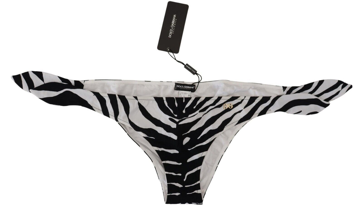 Zebra Print Bikini Bottom Elegance