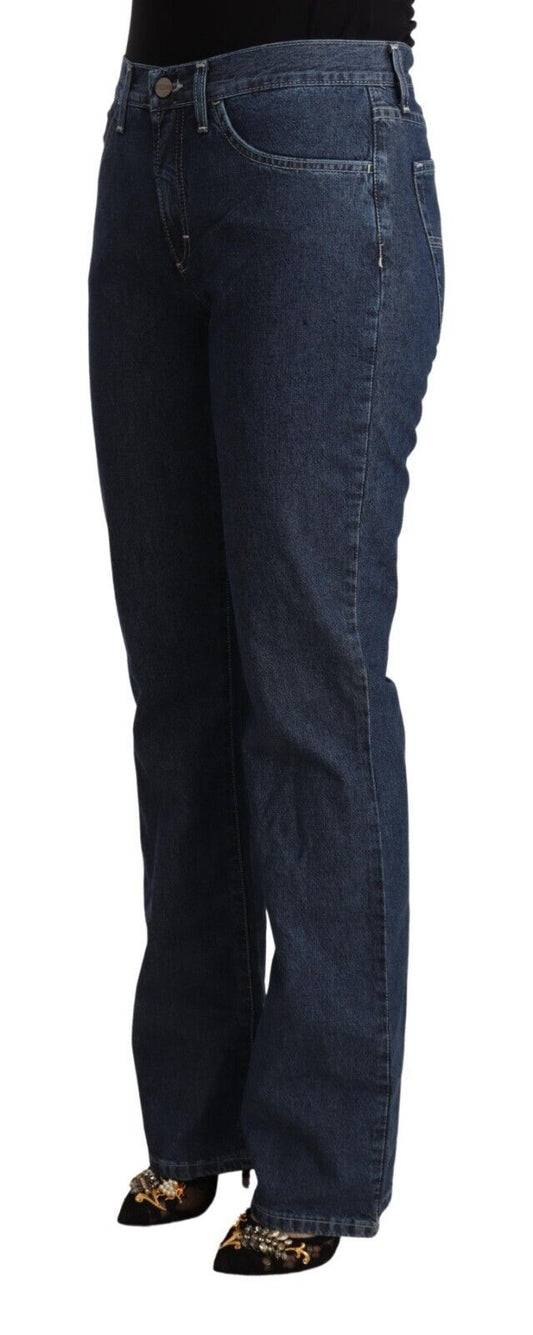 Elegant Flared Cotton Jeans