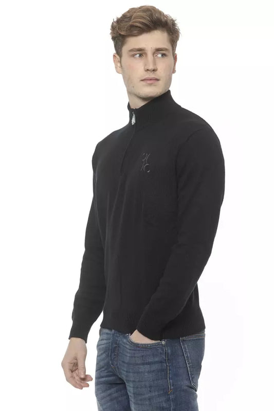 Elegant Men's Cashmere Zip Cardigan