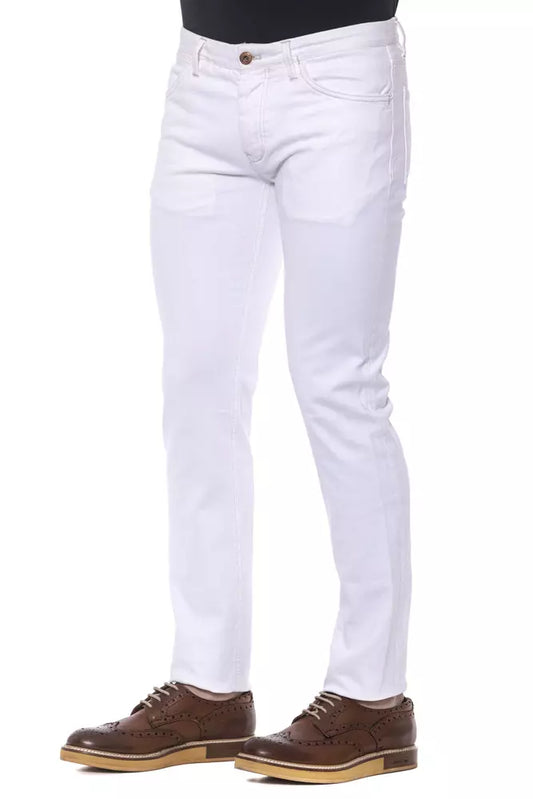 Elegant Super Slim White Trousers for Men