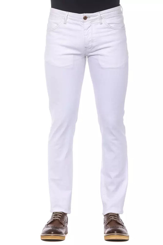 Elegant Super Slim White Trousers for Men