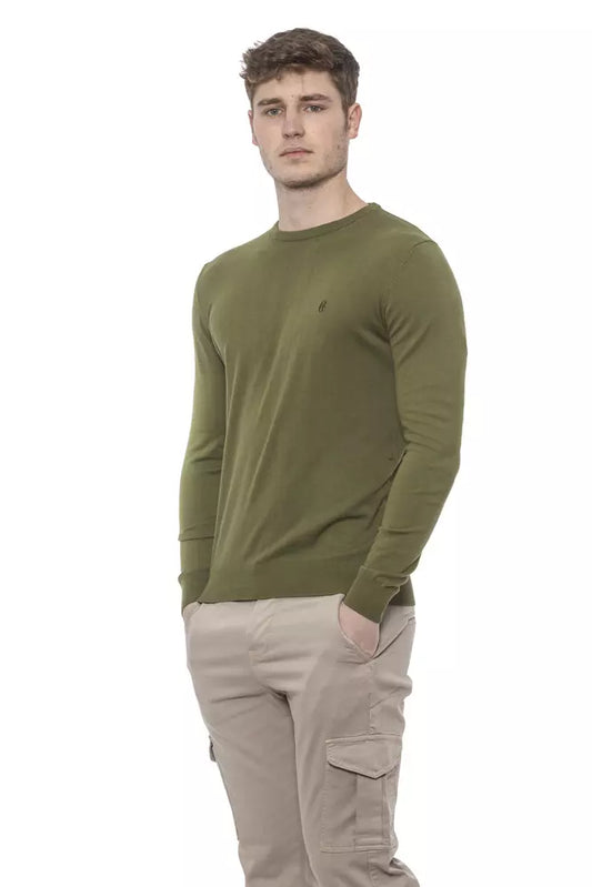 Emerald Crewneck Cotton Sweater for Men