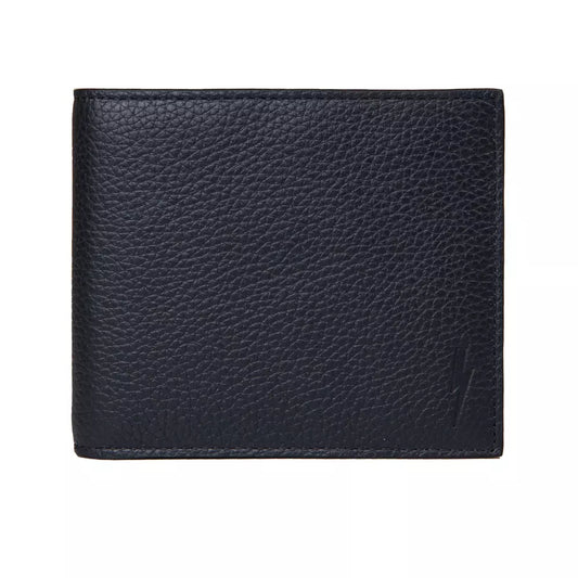 Sleek Blue Leather Men's Wallet