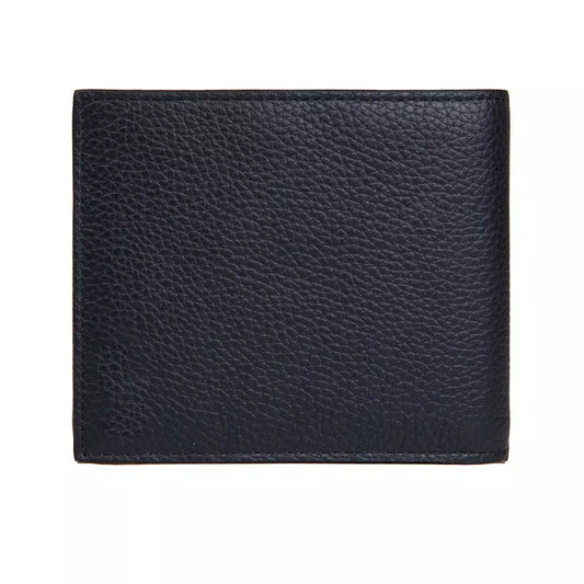 Sleek Blue Leather Men's Wallet