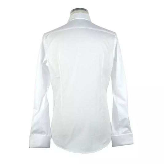 Elegant Ceremony White Cotton Shirt