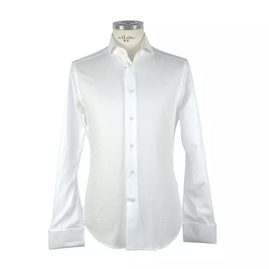 Elegant Ceremony White Cotton Shirt