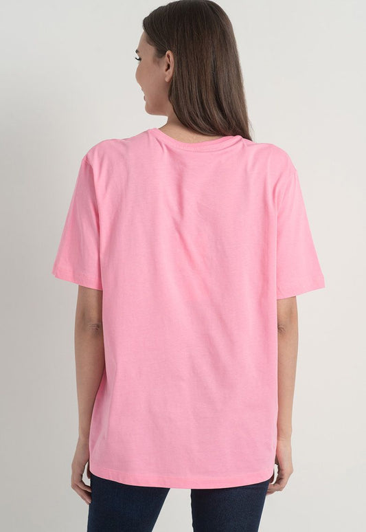 Chic Logo Print Stretch Cotton Tee