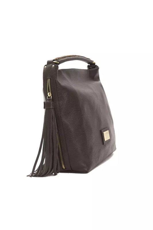 Chic Brown Leather Shoulder Bag