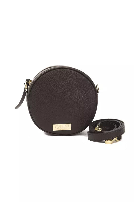 Elegant Small Oval Leather Crossbody