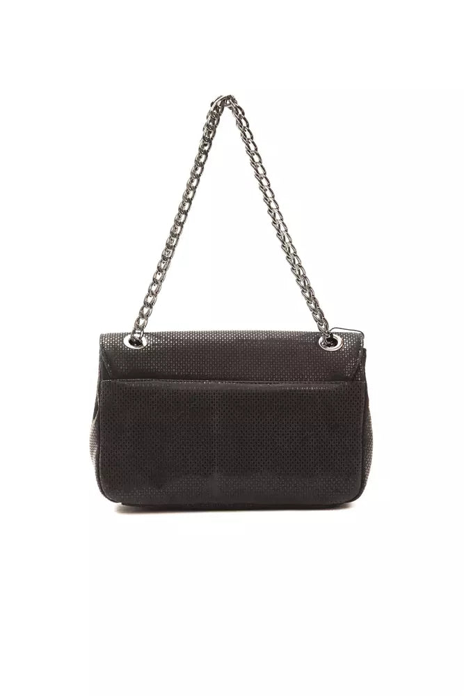 Elegant Black Leather Crossbody Bag