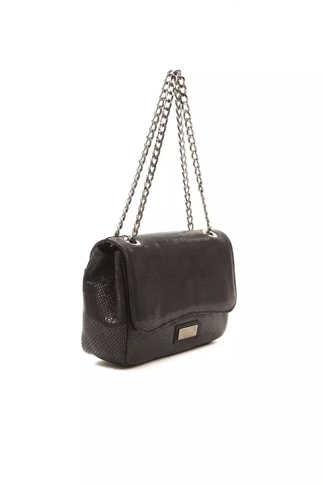 Elegant Black Leather Crossbody Bag