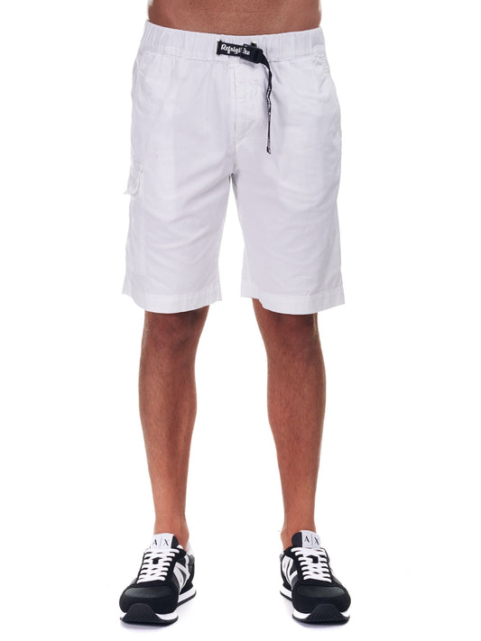 Summertime Elegance White Cotton Shorts