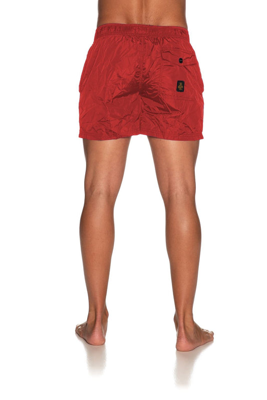 Elegant Pink Nylon Men's Swim Shorts