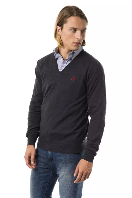 V-Neck Extrafine Merino Wool Sweater