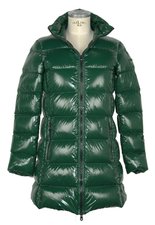 Elegant Shine Long Down Jacket - Stay Warm & Chic